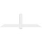 Ekena Millwork Eugene Architectural Grade PVC Gable Bracket, 84"W x 28"H x 2"D x 6"F, 8/12 Pitch GBP084X28X0206EUG00 - alternate 5